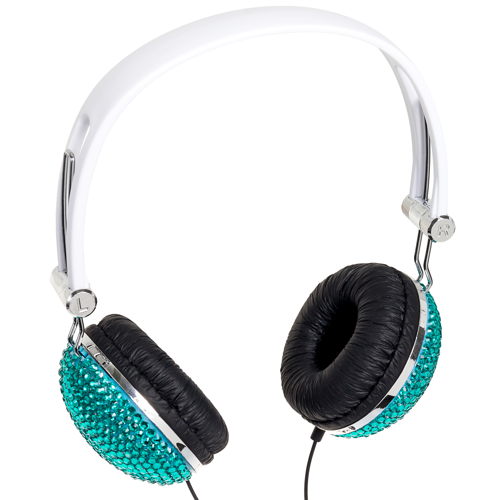 Crystal Rhinestone Bling DJ OverEar Headphones Earphones eBay