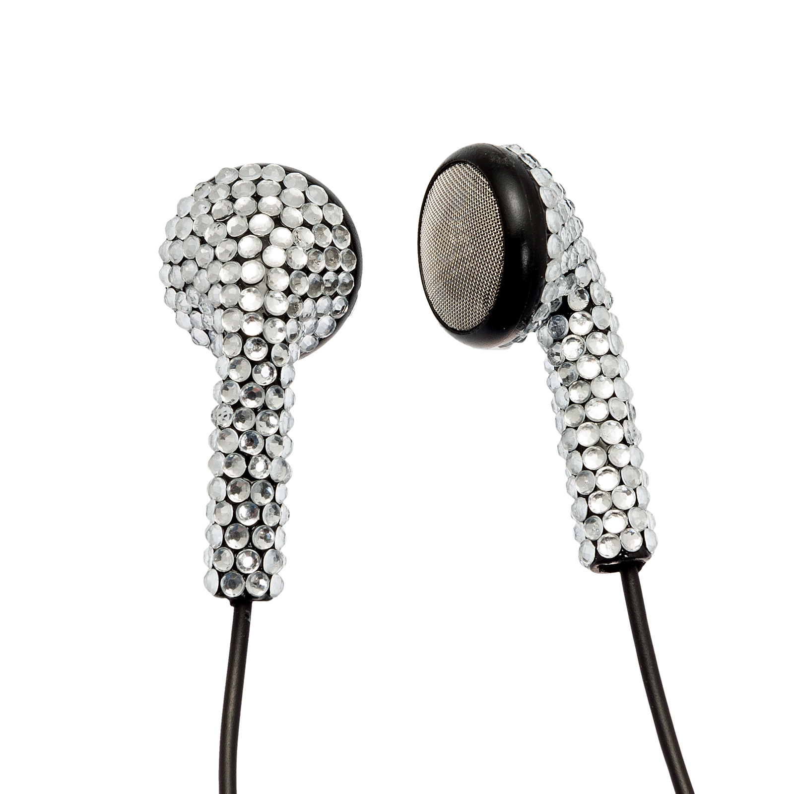 Crystal Rhinestone Earphones Earbuds with Microphone Bling!