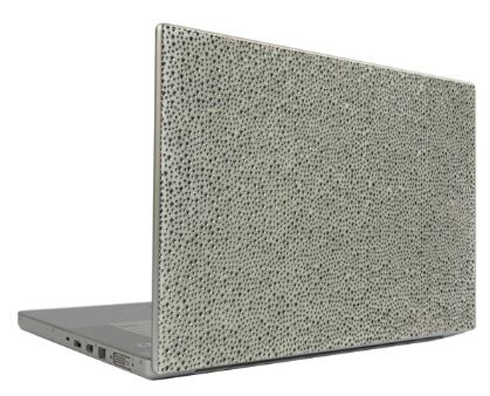 Silver 12.1" Crystal Rhinestone Bling Laptop Sticker Sheet Cover Skin