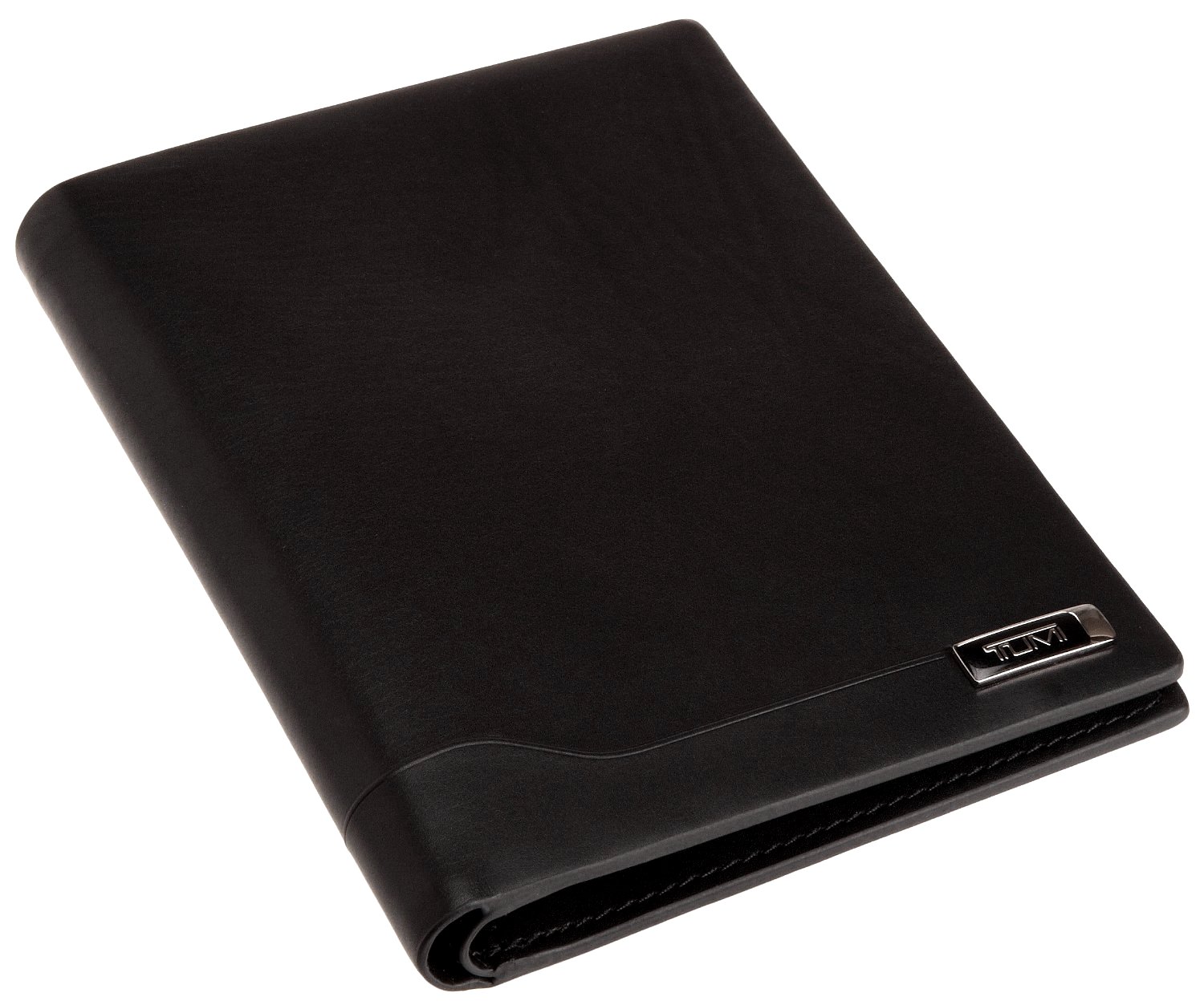 Tumi Mens Arrive Black Calf Leather Travel Passport Document Case