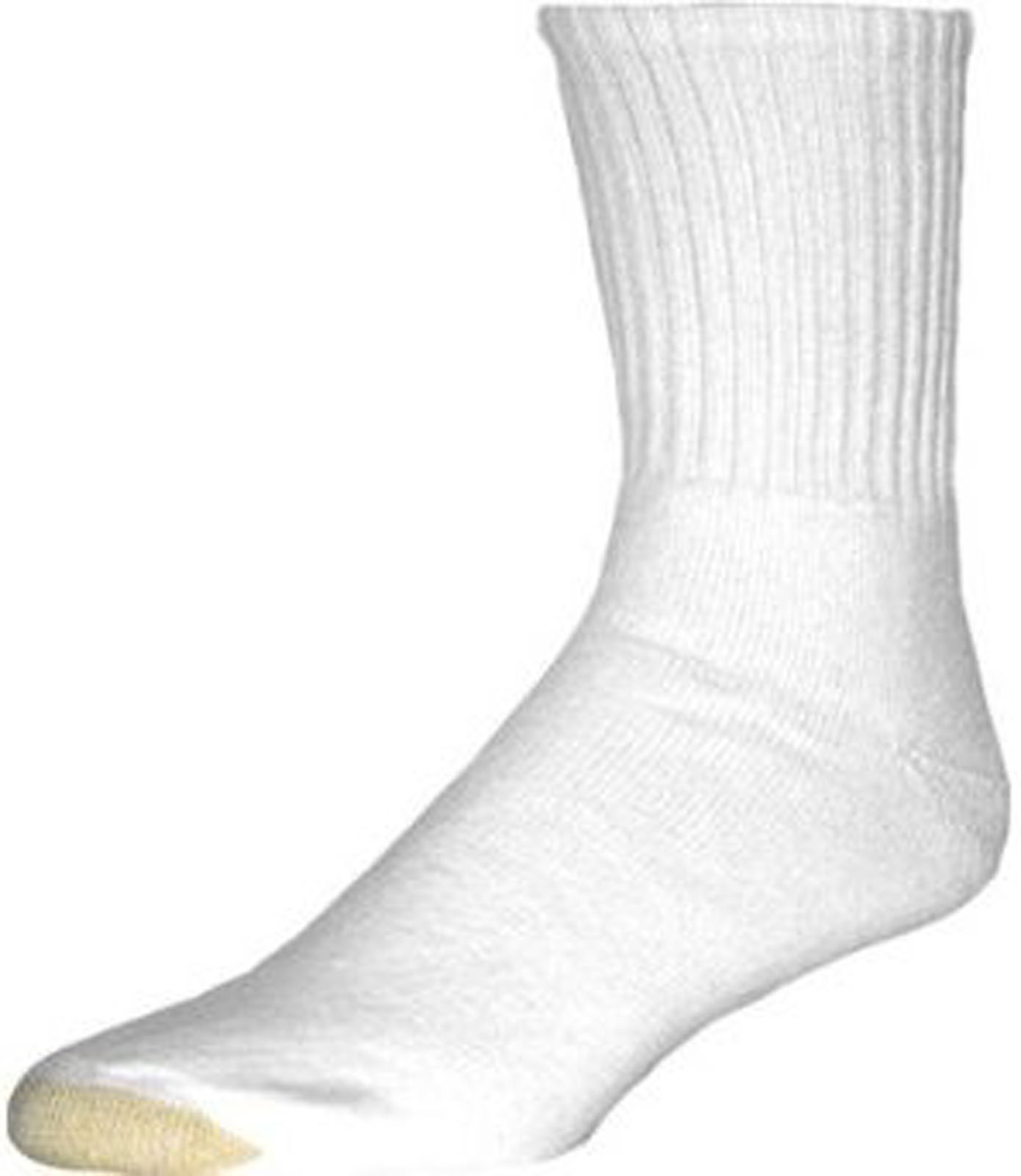 Gold Toe Men's White Ultra Tec Short Crew Socks 3 Pairs Fits 612.5