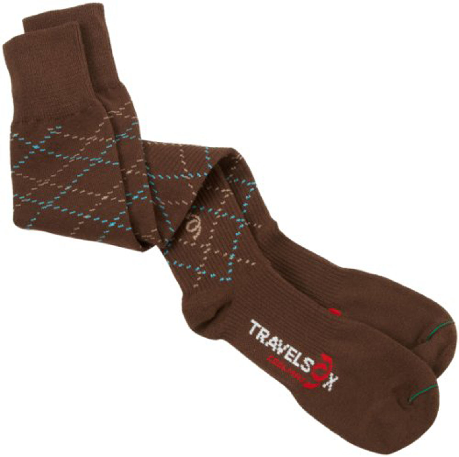 TravelSox Khaki Cool Max OTC Compression Performance Travel Dress Socks