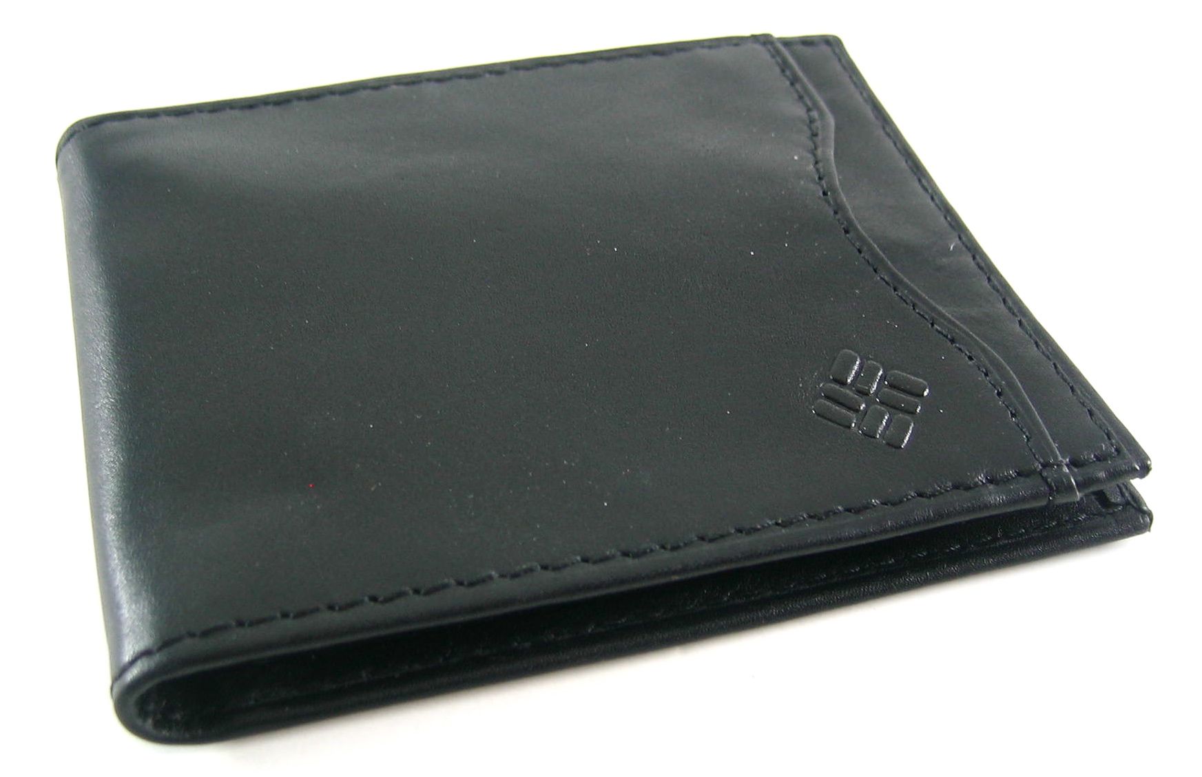 Columbia Black Leather Front Pocket Wallet Money Clip eBay