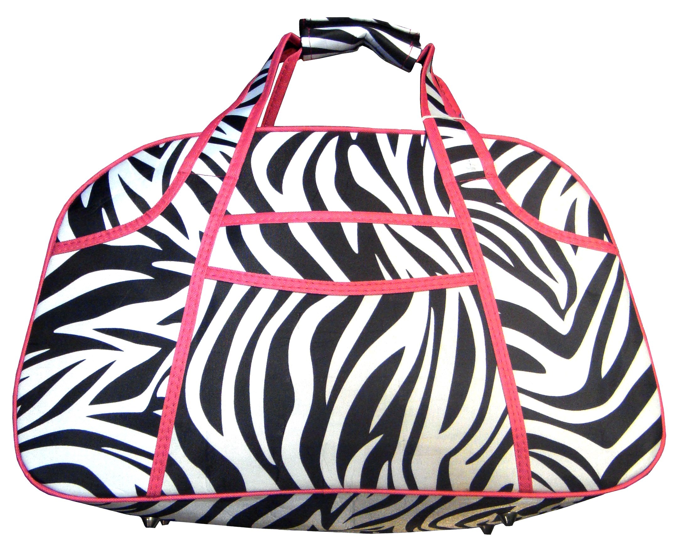 Zebra Animal Print Small Carry On Duffle Duffel Travel Gym Beach Bag w