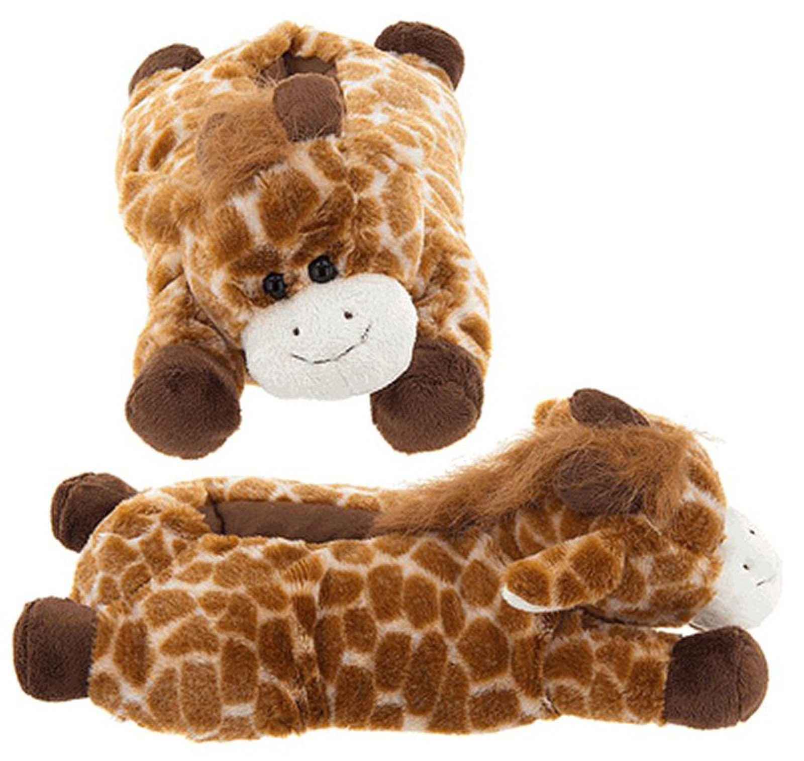 fluffy animal slippers wishpets or children size giraffe animal soft fluffy animal slippers wishpets or children size giraffe animal soft