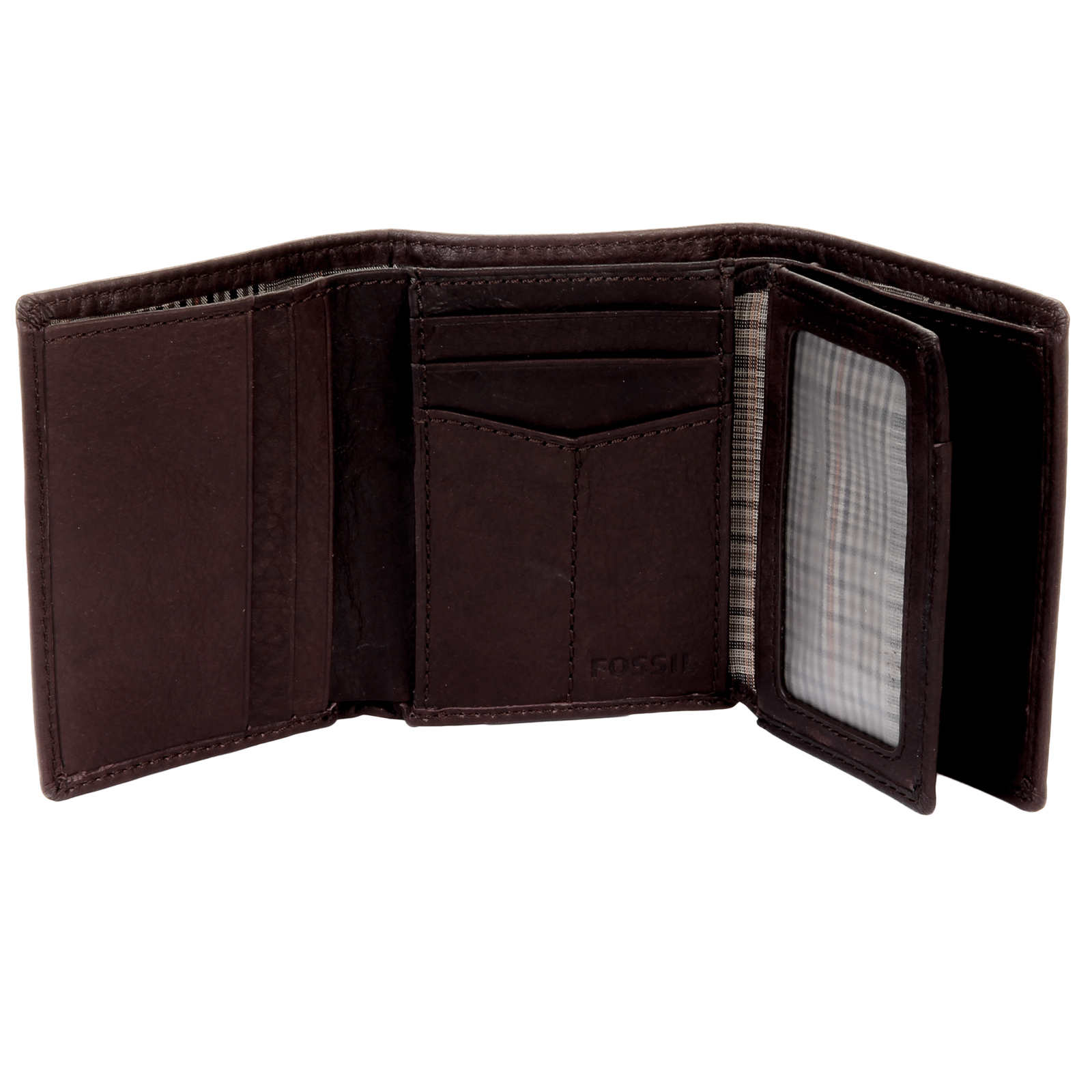 Fossil Ingram Extra Capacity Men&#39;s Leather Billfold Trifold Wallet New | eBay