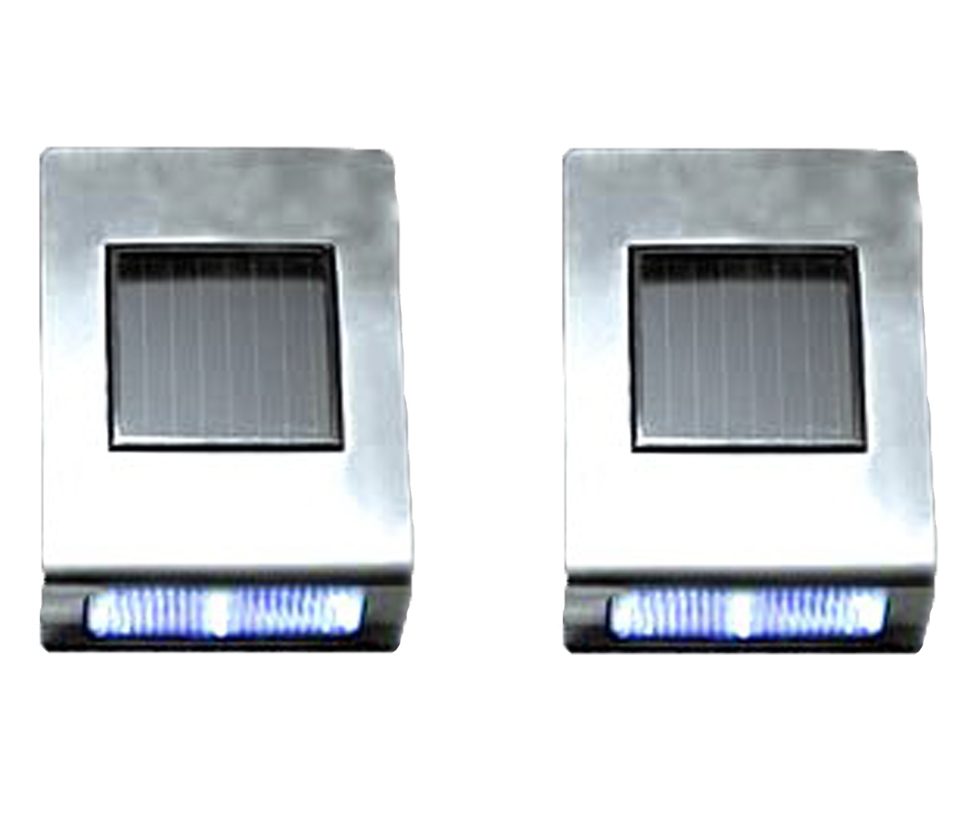 4 Pack Solar Wall Mount Stainless Steel Deck Lawn Garden Walkway Landscape Light eBay