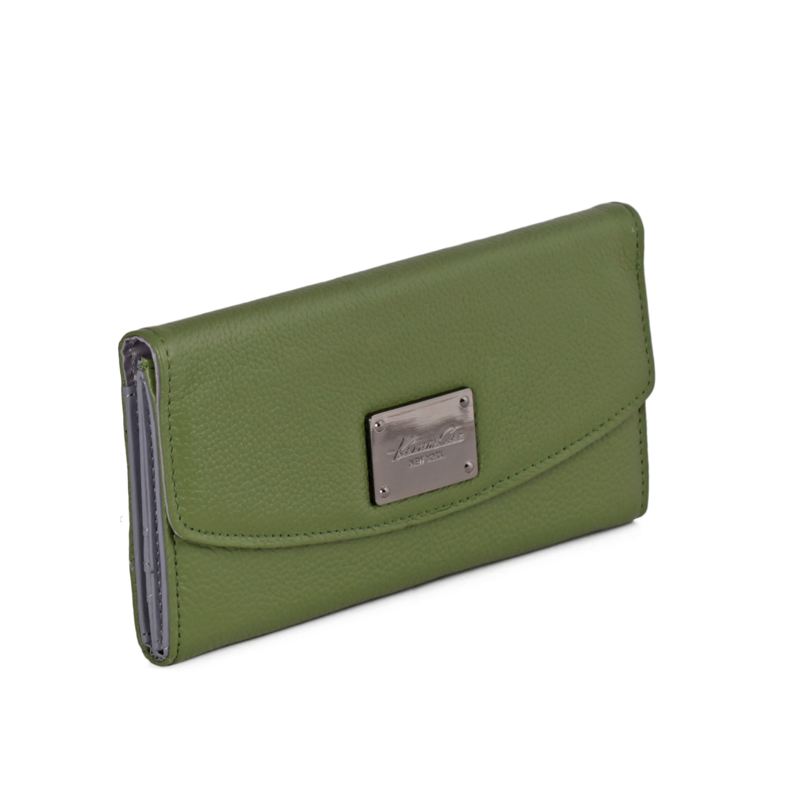 Cole New York Womens Genuine Leather Flap Clutch Wallet 193474 eBay