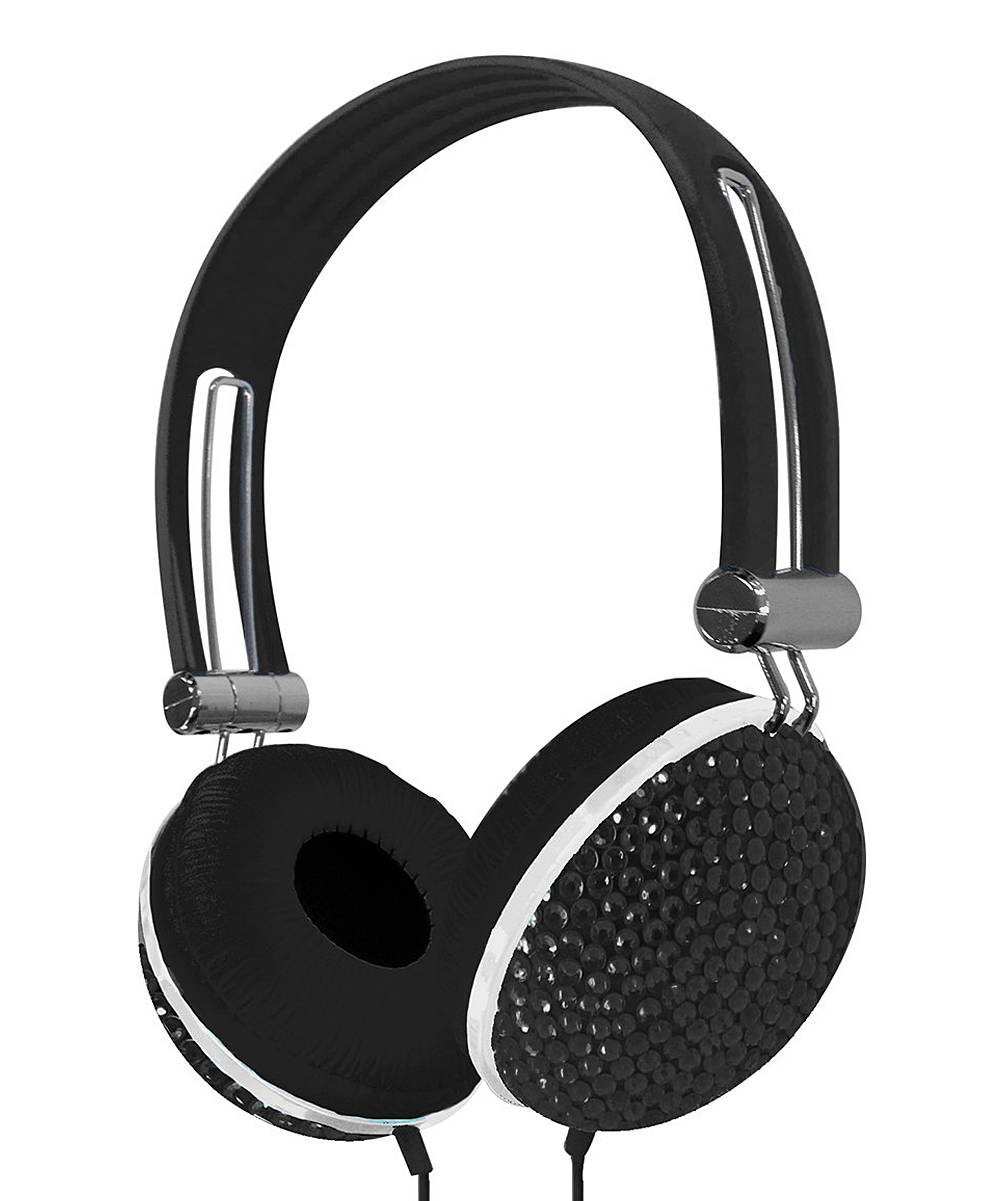 Crystal Case Rhinestone Padded DJ Stereo Bling Jewel Over Ear