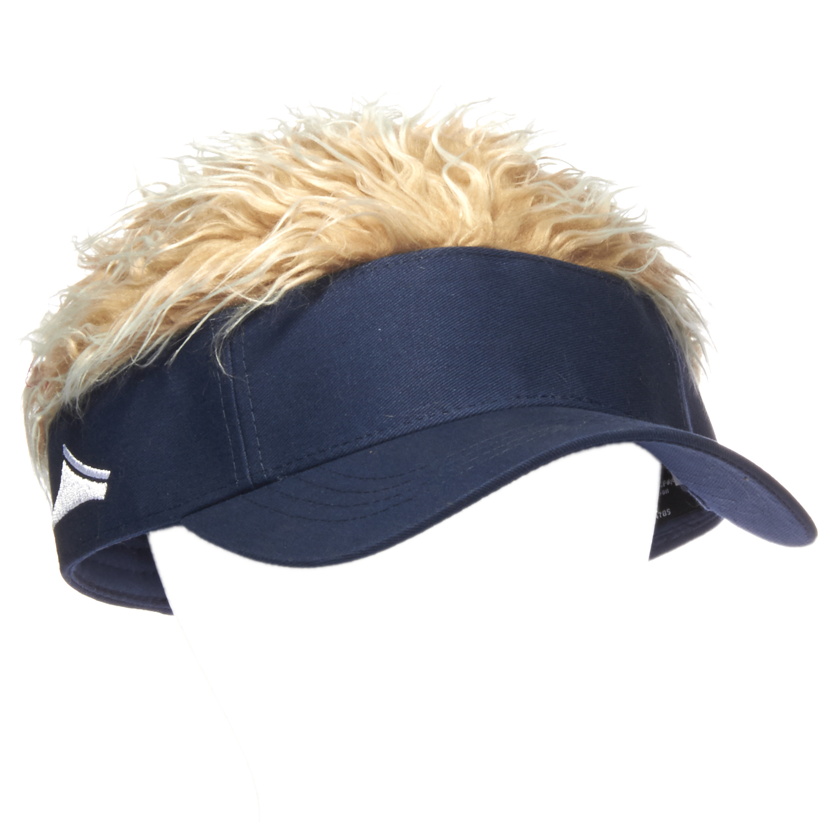 Flair Hair Men's & Boy's Velcro Visor Hat Cap w/ Hair Wig NEW eBay