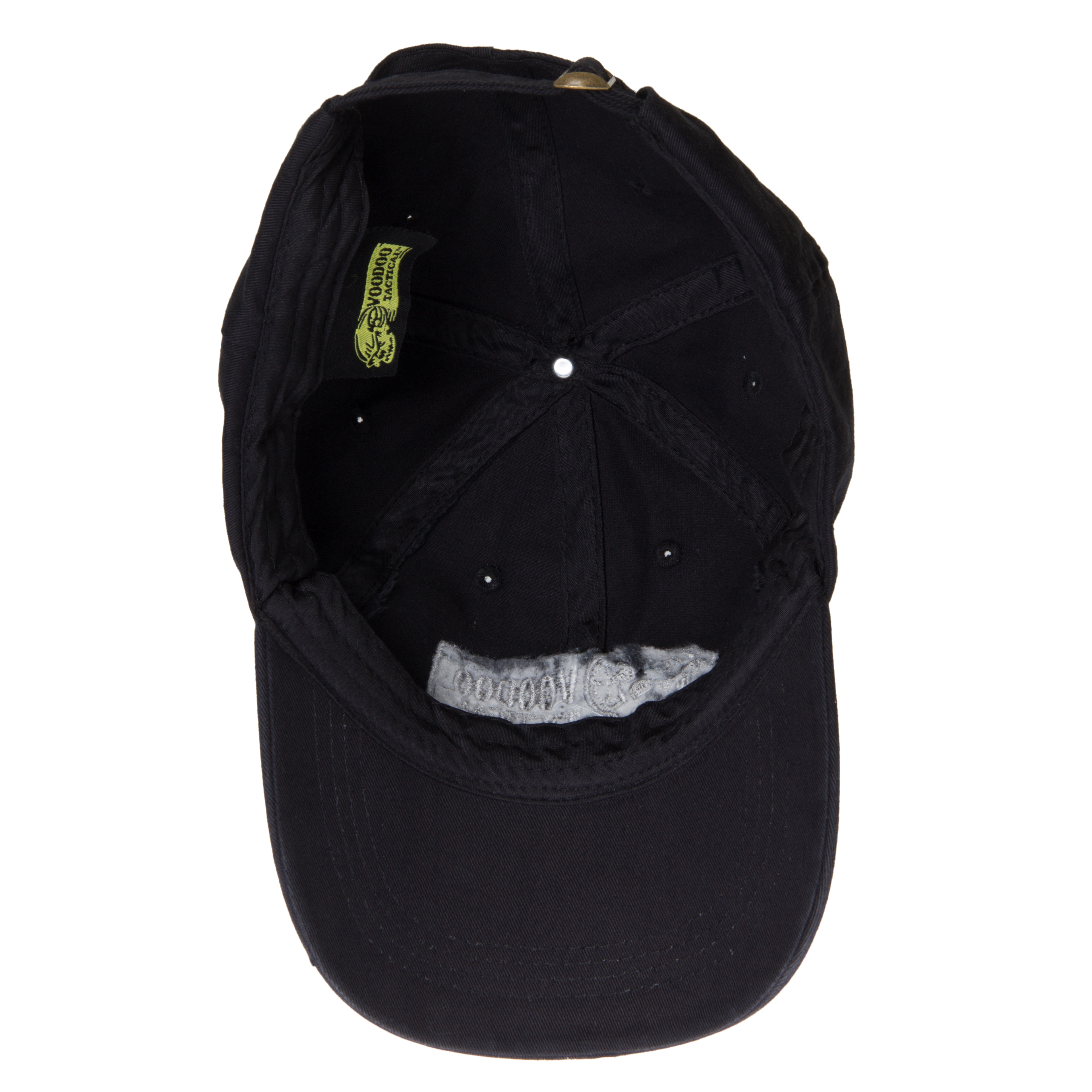 Voodoo Tactical Men's Black Cotton Distressed Adjustable Buckle Logo Cap Hat NEW - Picture 4 of 4