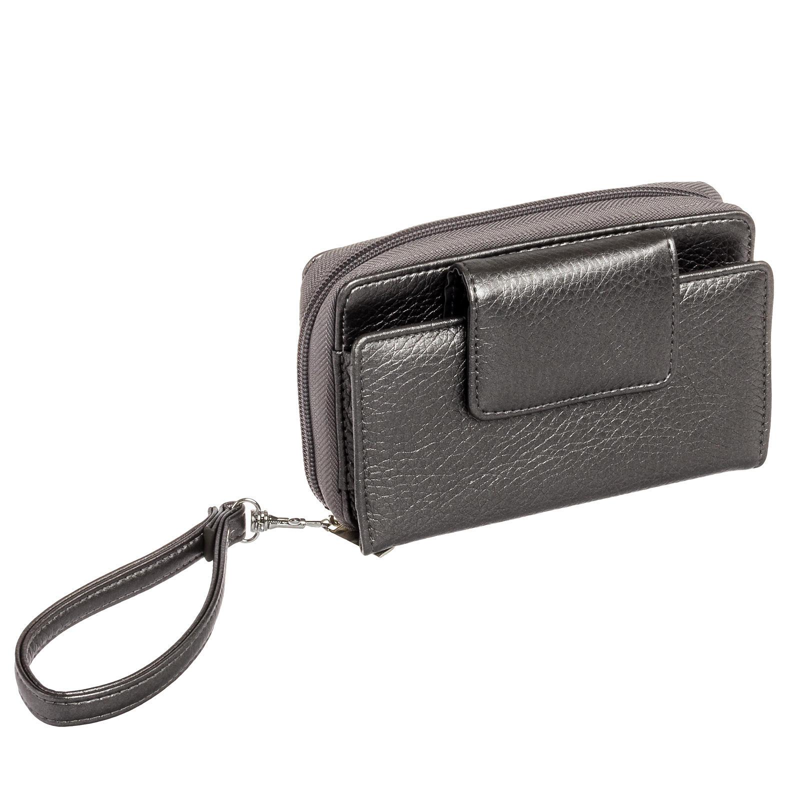 BuxtonWomensRFIDBlockingIdentitySafeWristletClutchZipWallet
