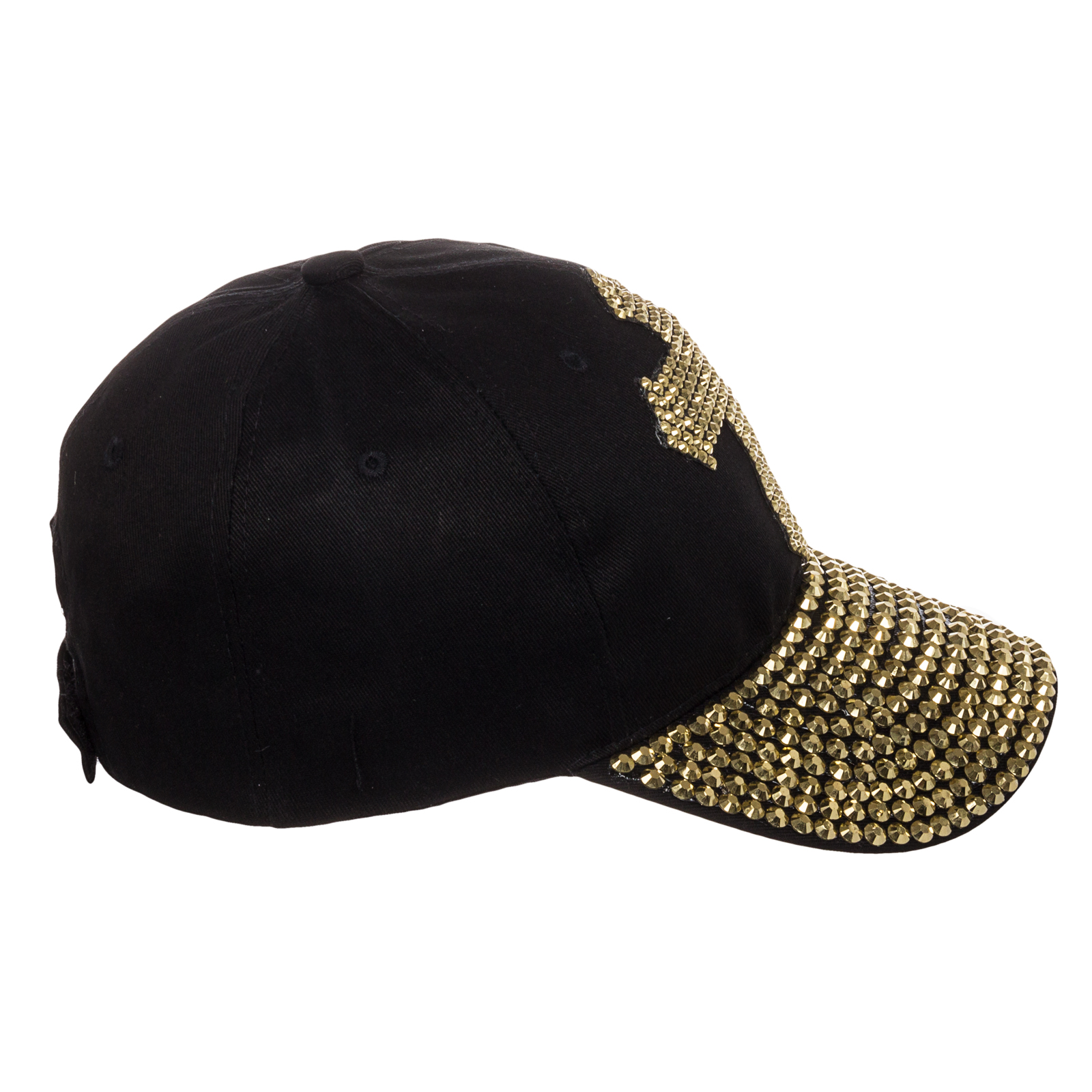 Crystal Case Rhinestone Cross Adjustable Bling Christian Baseball Ball Cap Hat