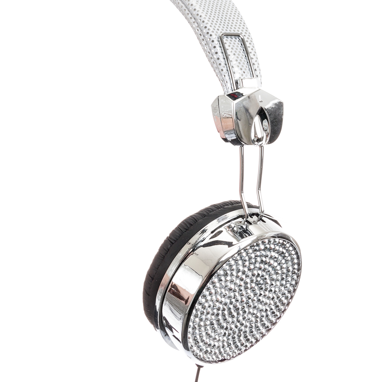 Crystal Case Jewel Rhinestone DJ Headphones Headset w/Handsfree Mic