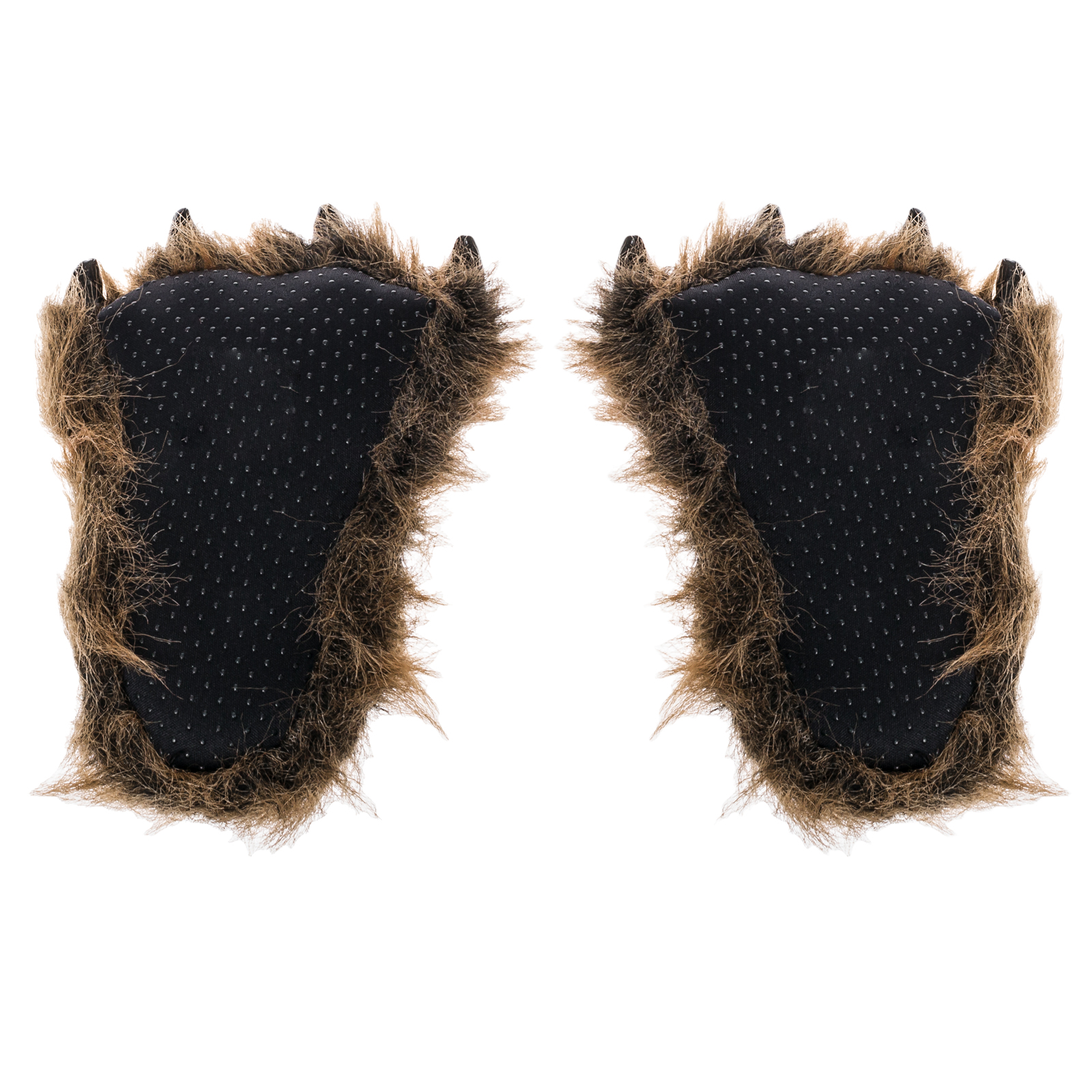 animal paw slippers wishpets brown grizzly animal paw plush fuzzy animal paw slippers wishpets brown grizzly animal paw plush fuzzy