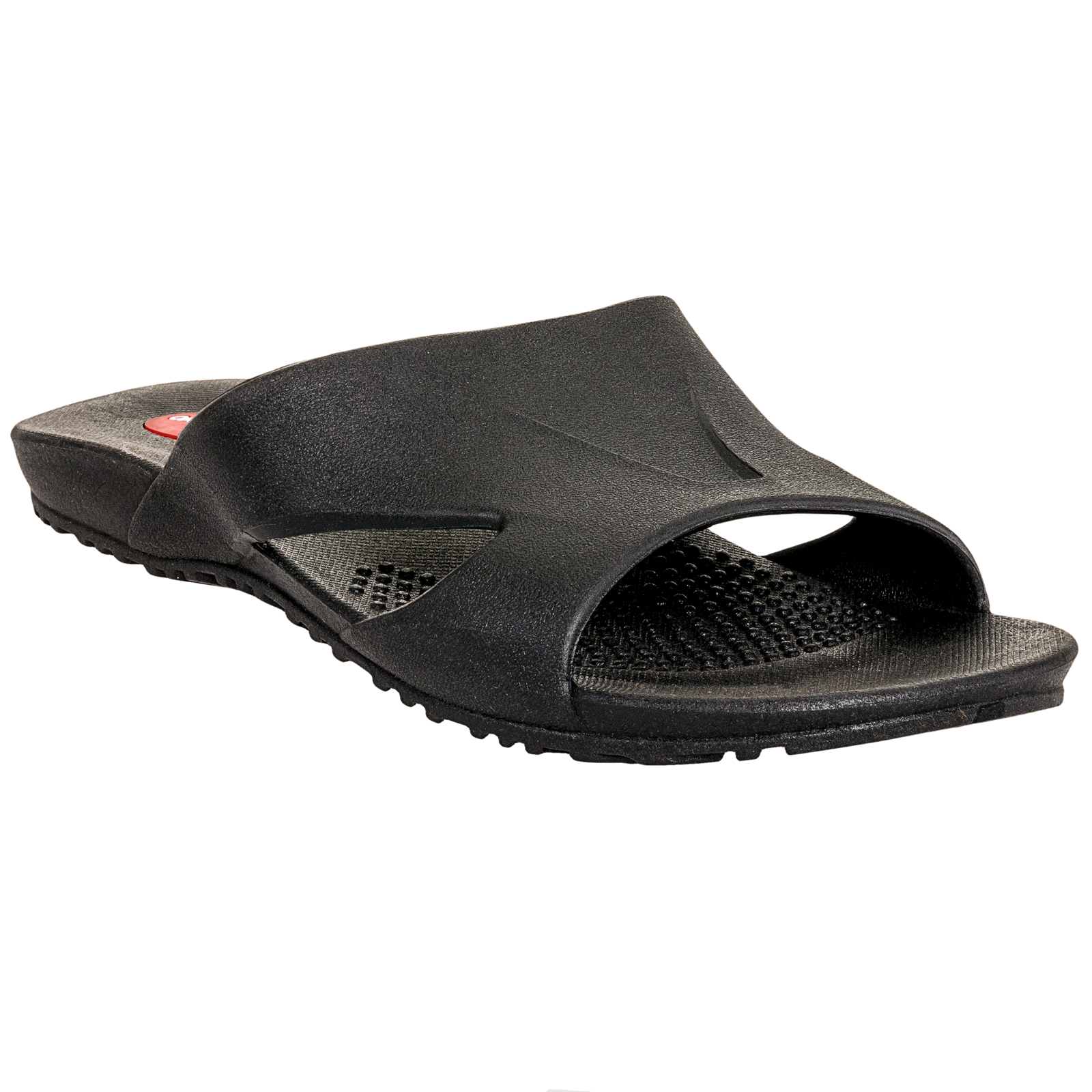 Mens Black Glide Ergonomic Waterproof Massaging Sandal Shoes (12-13