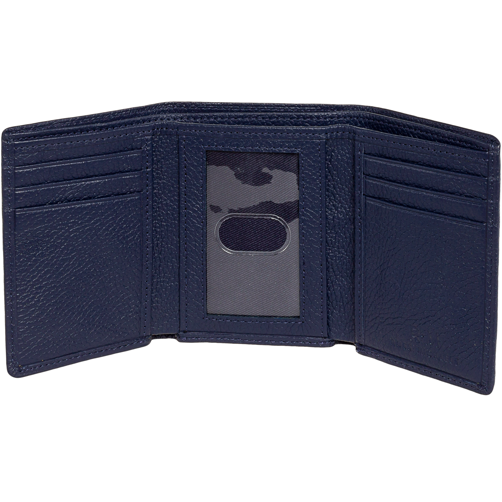 ROSS MICHAELS NEW Mens Genuine Leather ID Logo Trifold Wallet eBay