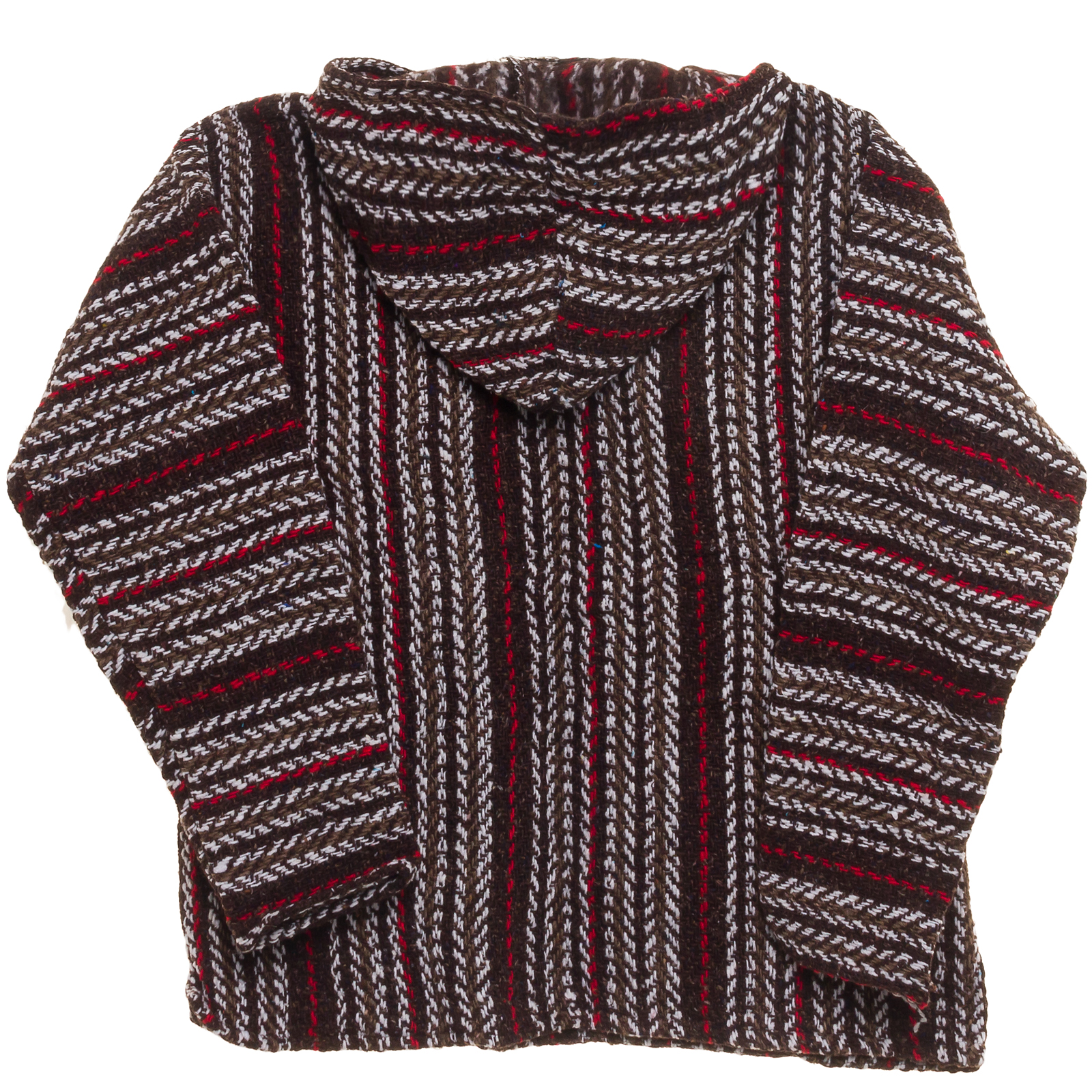 Women's Baja Jacket Rasta Striped Woven Baja Hoodie Purple Hoodie