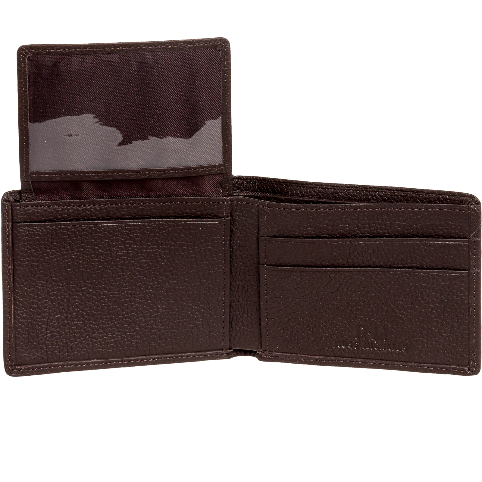 Ross Michaels Mens Leather Flip Up Passcase Wallet w/ RFID Insert eBay