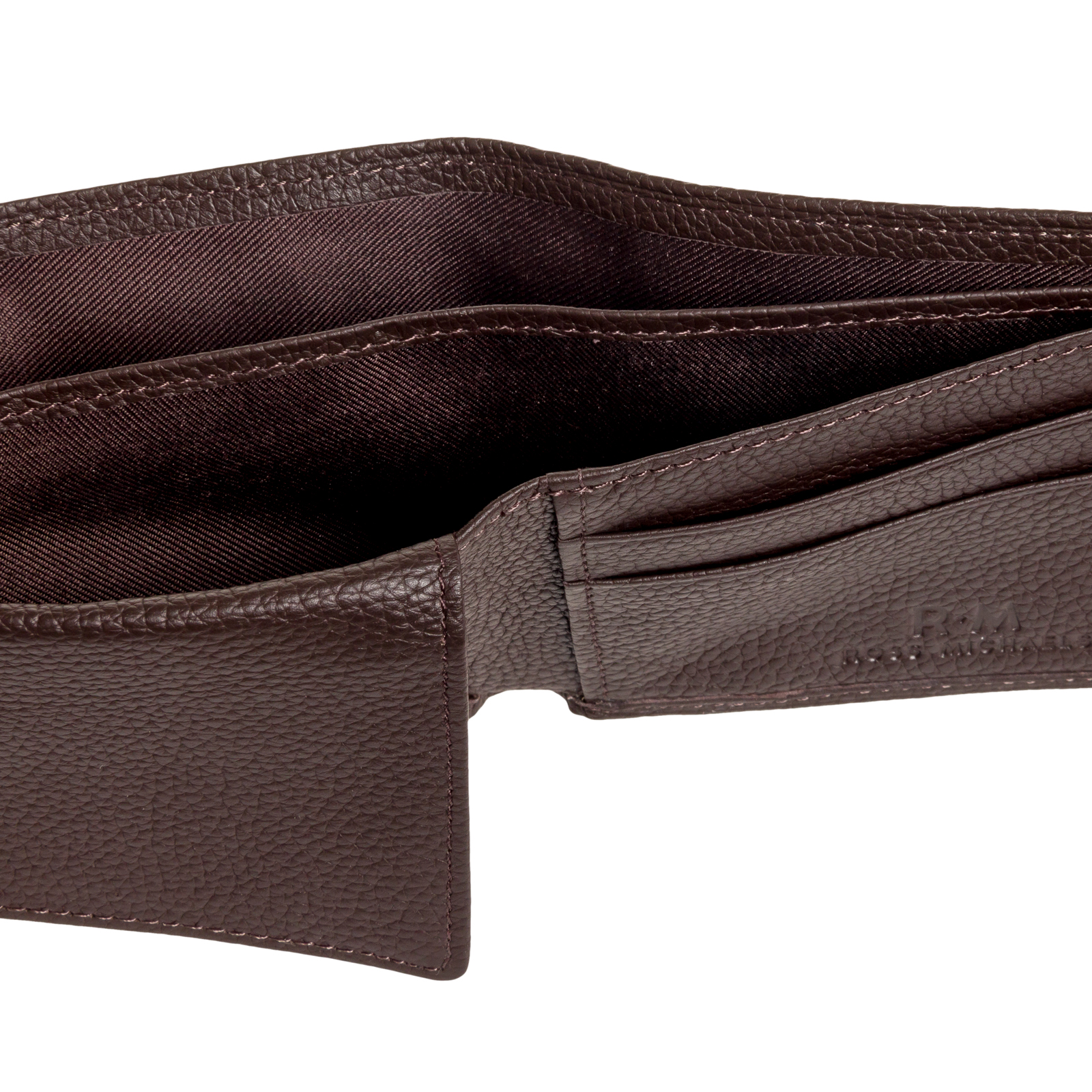 Ross Michaels Mens Leather Flip Up Passcase Wallet w/ RFID Insert eBay