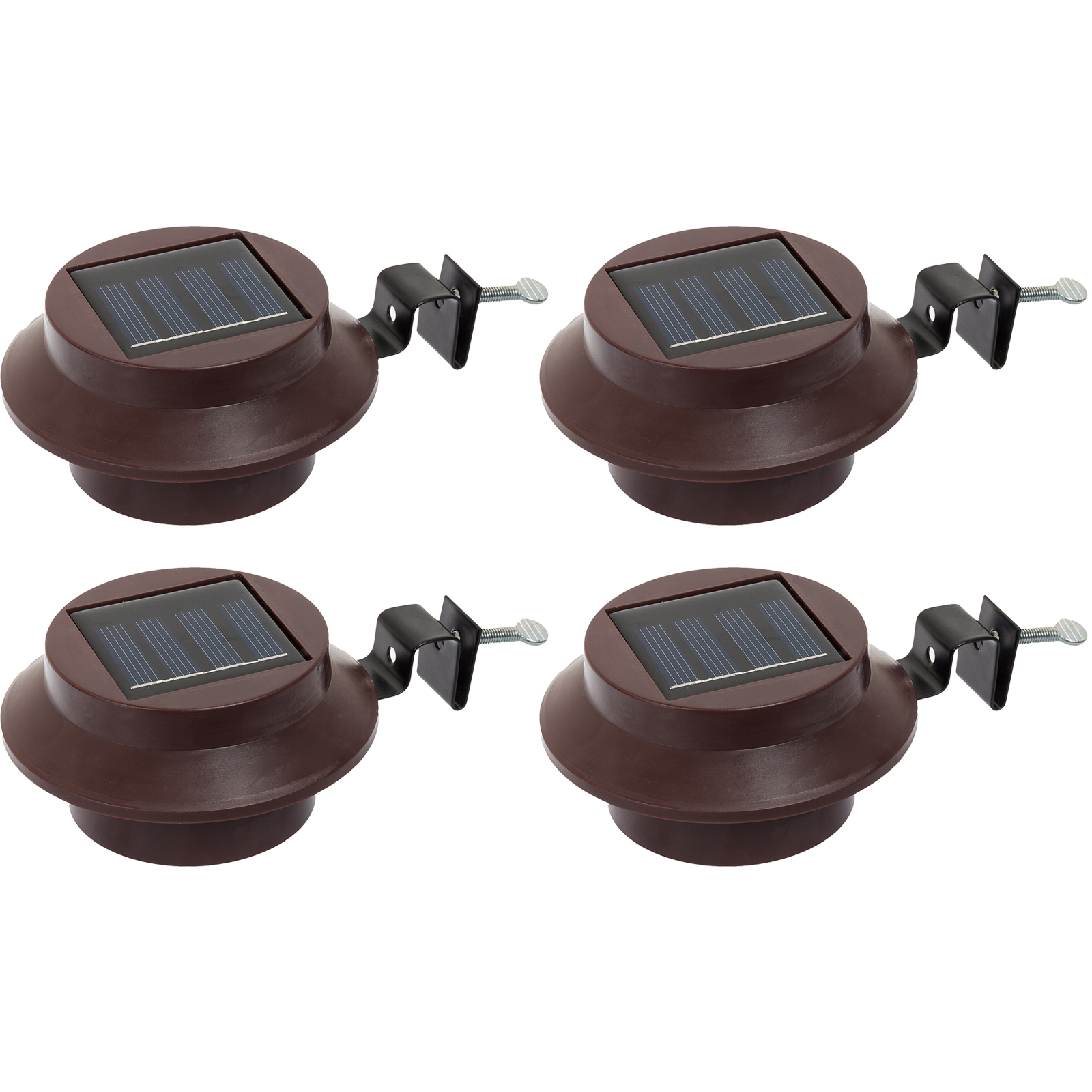 GREENLIGHTING Brown Solar Powered Outdoor Garden LED Roof Gutter Light