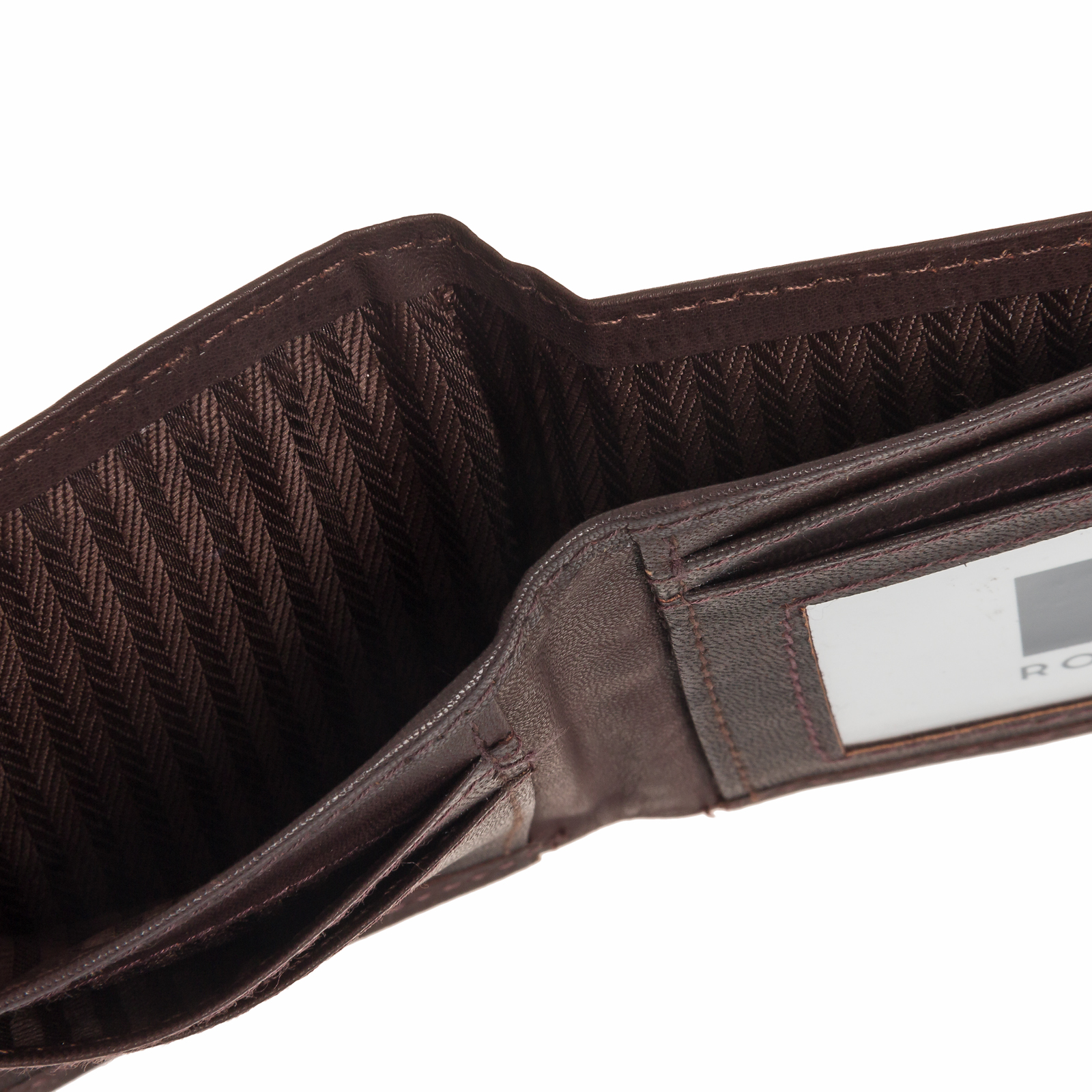 Ross Michaels Mens Genuine Leather Slim Front Pocket RFID Bifold Wallet