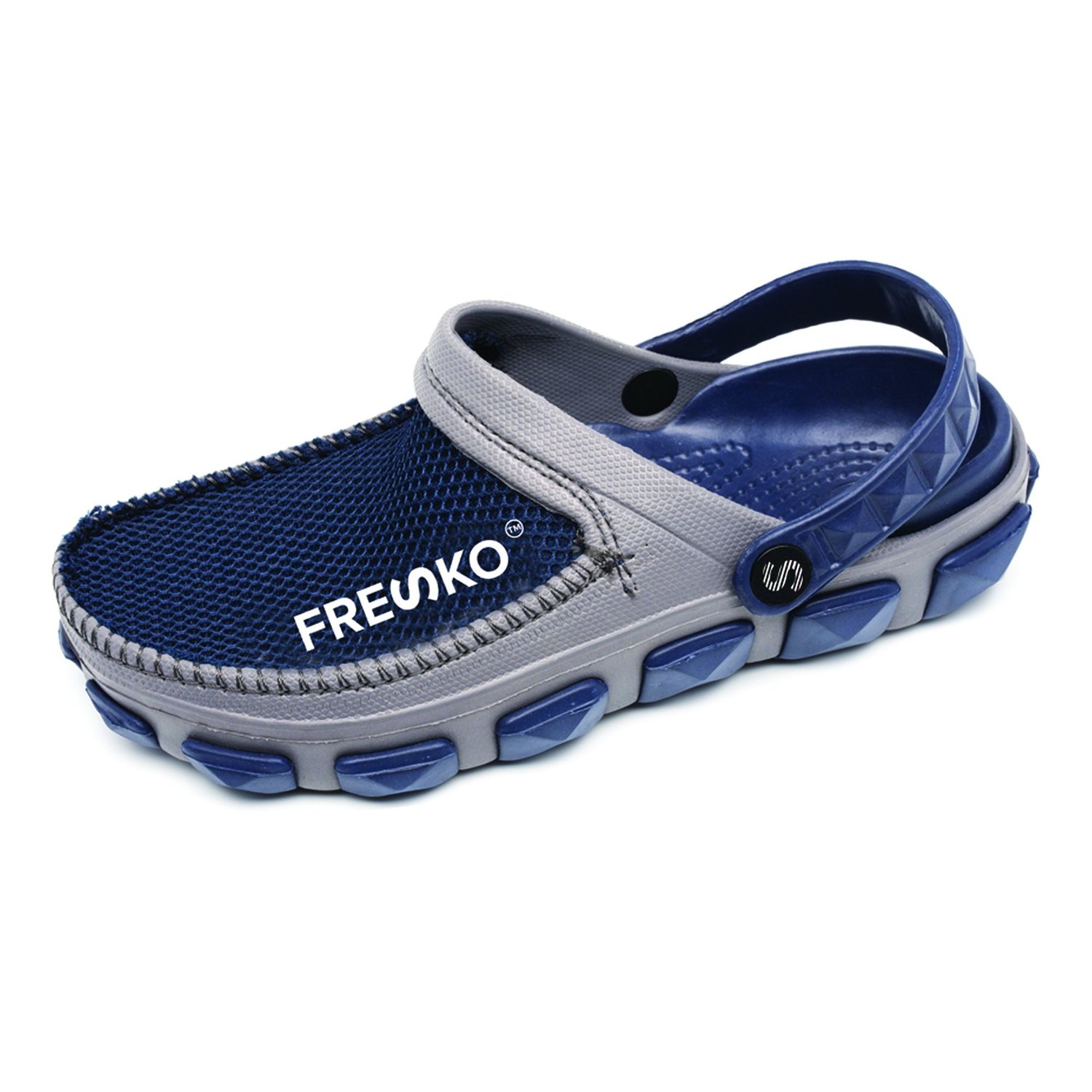 Fresko Mens Mesh 2 Tone Slip On Water Shoe Sport Clog