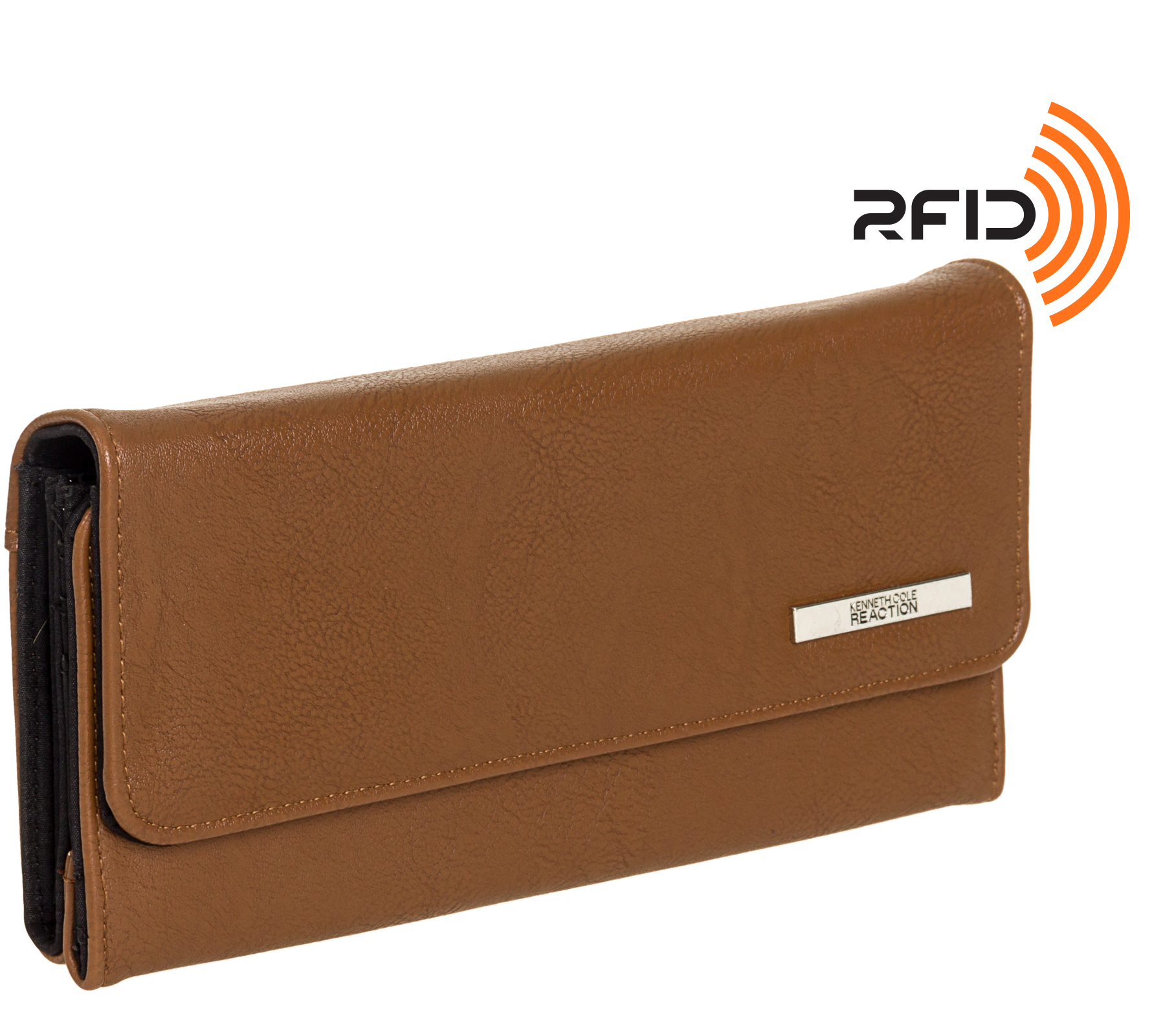 Cole Reaction Womens RFID TriEd & True Trifold Clutch Wallet