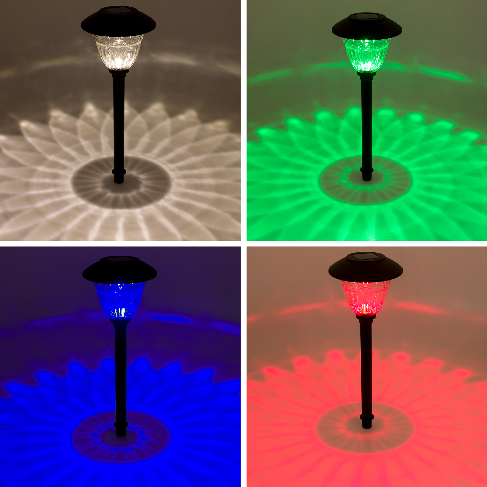 Energizer 8Piece Solar Color Holding Outdoor Solar Path Light Set eBay