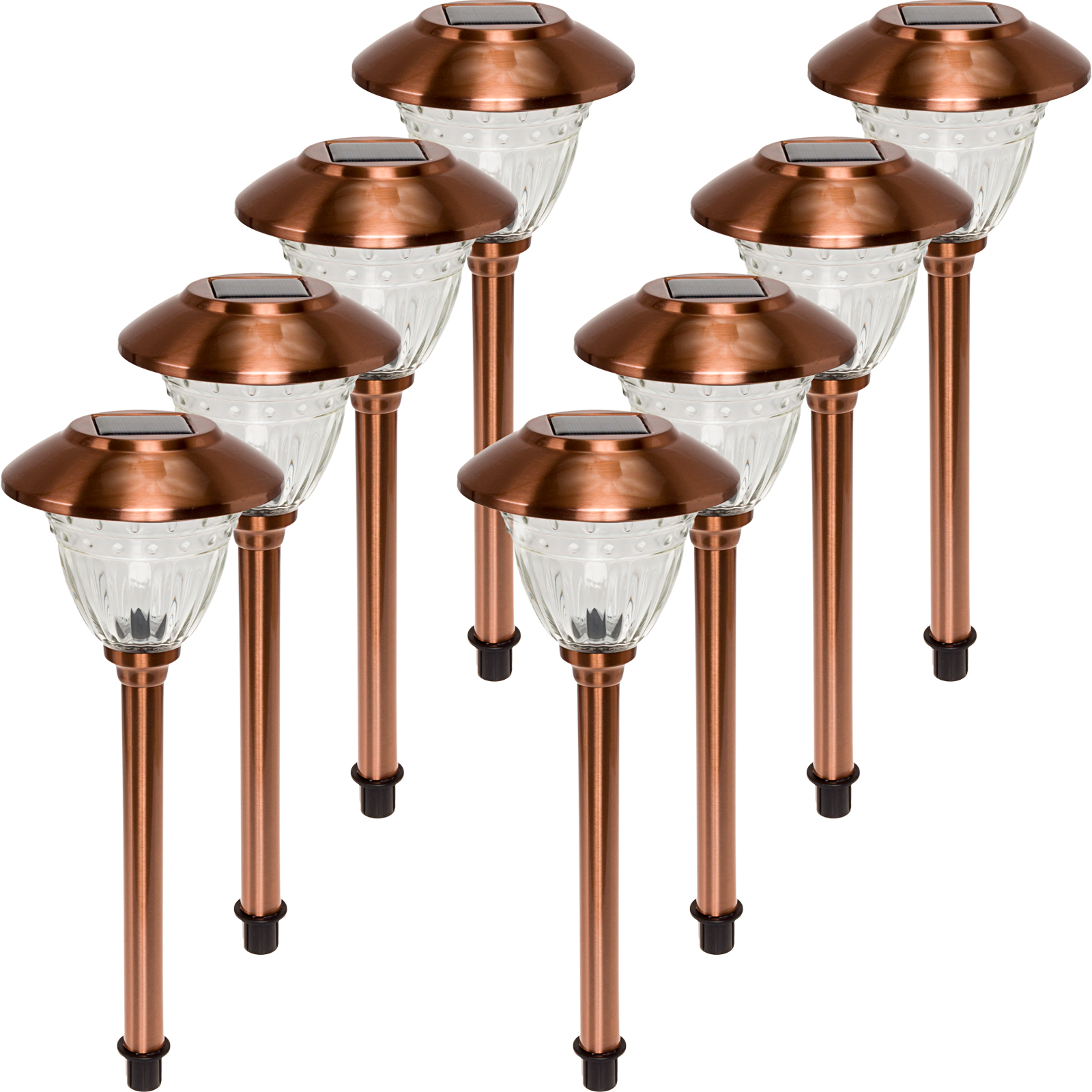 Energizer 8Piece Solar Color Holding Outdoor Solar Path Light Set eBay