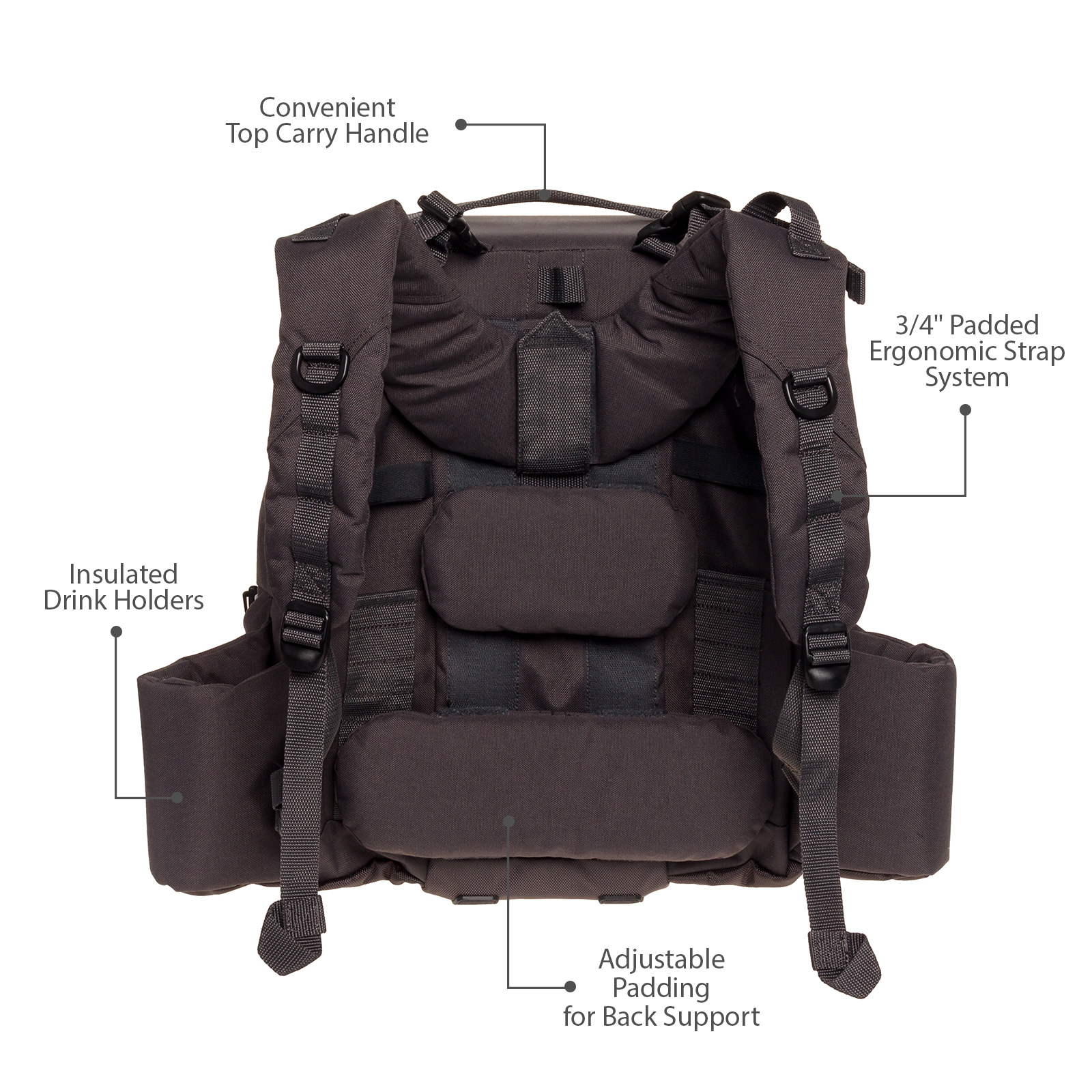 Baglane 25 Disc Capacity Disc Golf Frisbee Backpack Bag w/ BuiltIn Seat eBay