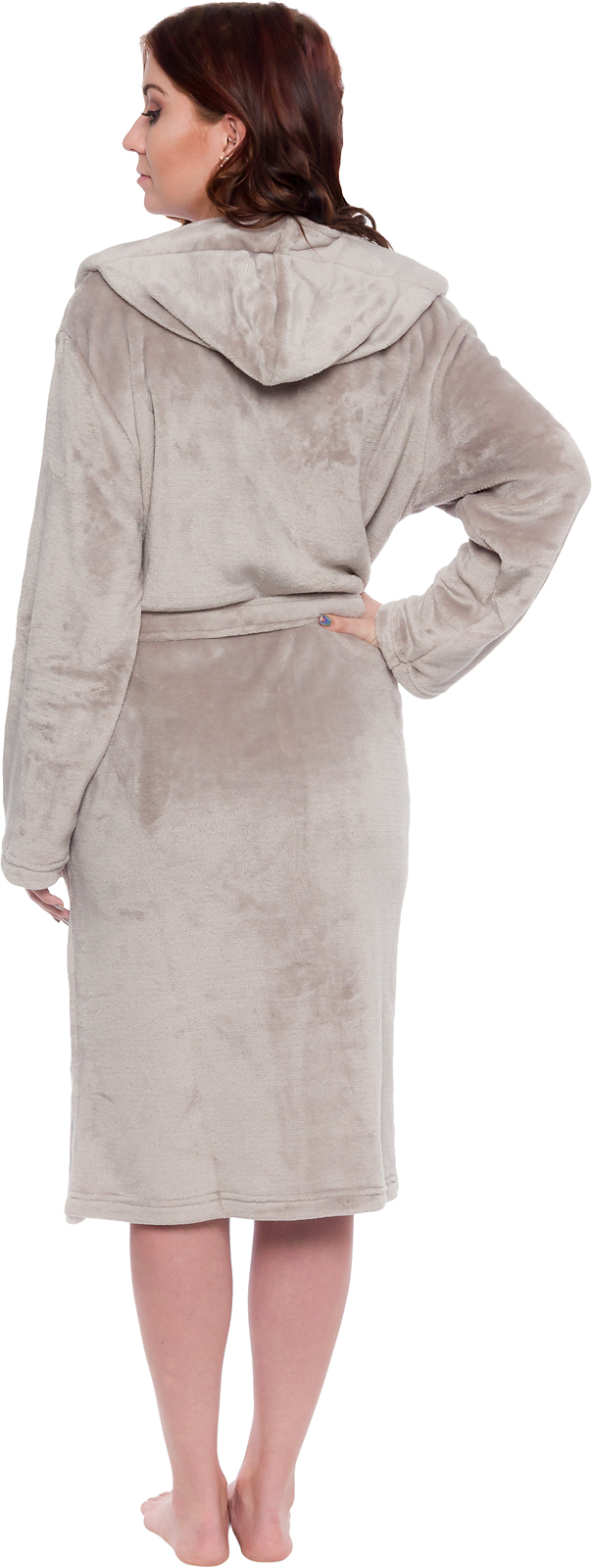 Silver Lilly Womens Plush Wrap Kimono Hooded Bath Robe Loungewear w/ Tie Belt Silver Lilly Womens Plush Wrap Kimono Hooded Bath Robe Loungewear w/ Tie Belt