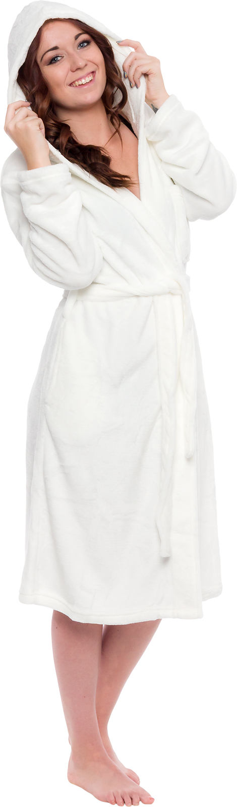 Silver Lilly Womens Plush Wrap Kimono Hooded Bath Robe Loungewear w/ Tie Belt Silver Lilly Womens Plush Wrap Kimono Hooded Bath Robe Loungewear w/ Tie Belt