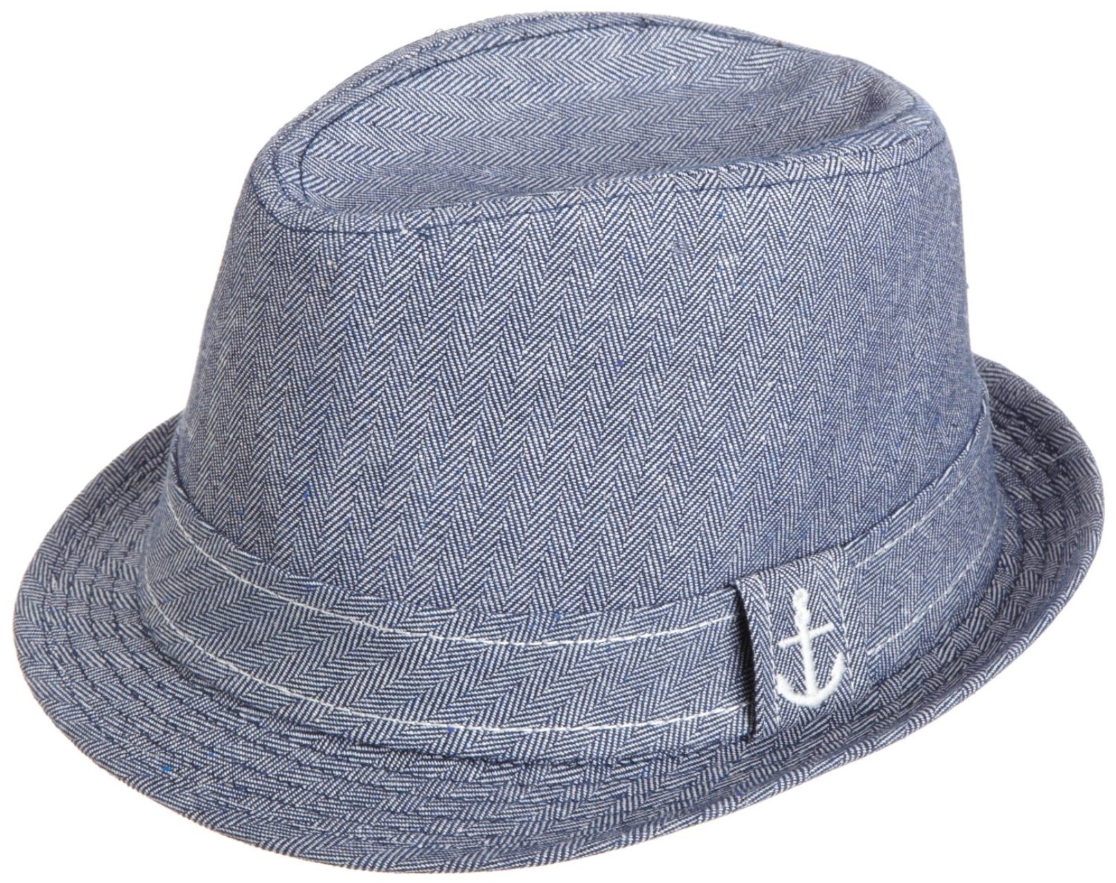 san diego hat company boys blue vintage anchor fedora hat size