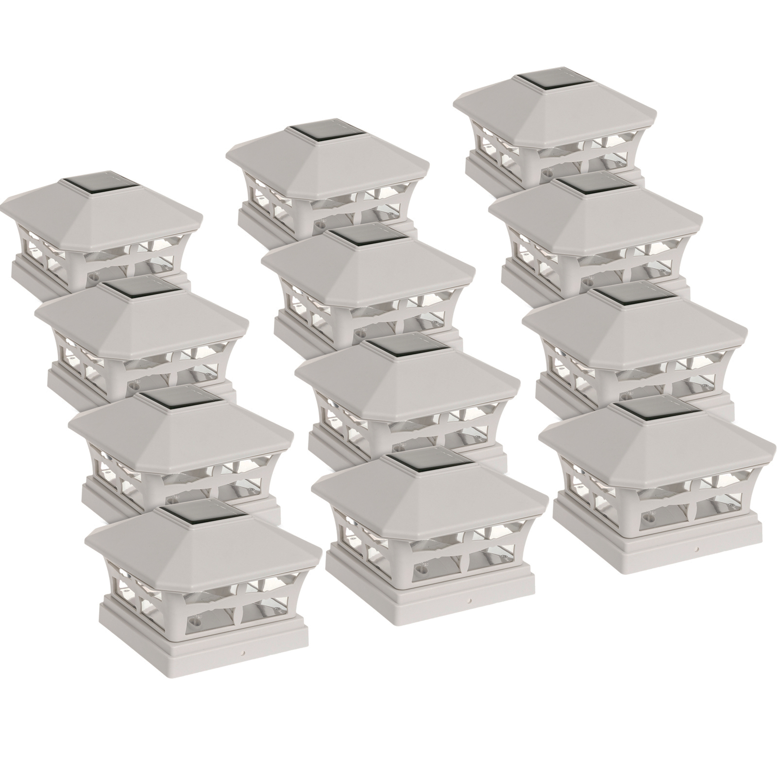 Greenlighting New White 5 X Solar Power Patio Fence Post Cap Categories