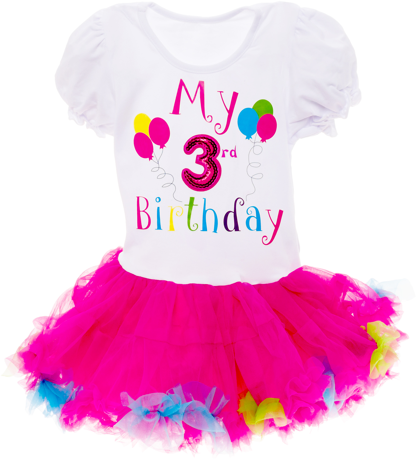 Birthday' Printed Tutu Dress Outfit | eBay