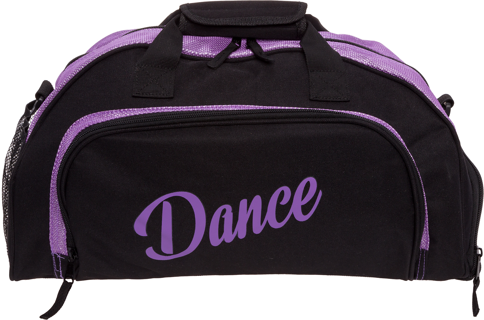 Silver Lilly Womens Black/Purple Nylon Dance Duffel Gym Silver Lilly Womens Black/Purple Nylon Dance Duffel Gym