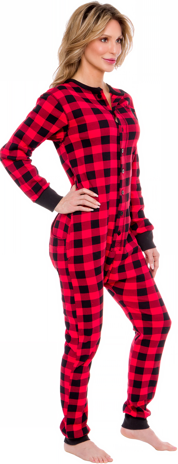 Silver Lilly Women's Oh Deer One Piece Union Suit Pjs w/ Drop Seat eBay