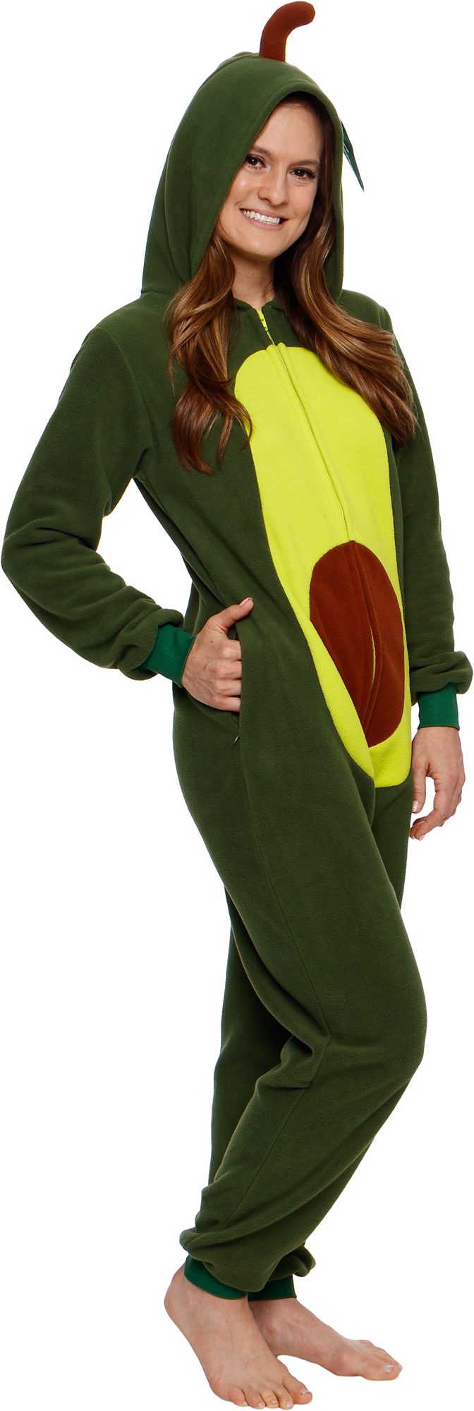 Silver Lilly Unisex Adult Avocado One Piece Halloween Costume Pajamas eBay
